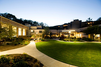 Evening on the Deupree House campus