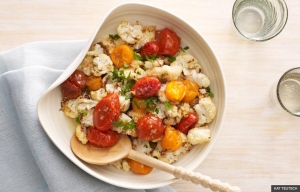 roasted cauliflower and cherry tomato