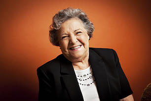 Claire Peters enjoys the community of senior living at Marjorie P. Lee