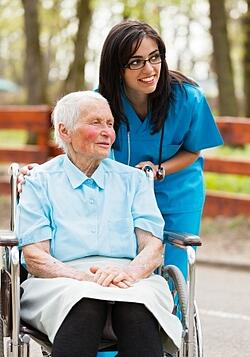 memory care patient with nurse
