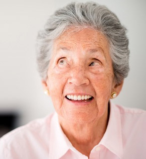 Thoughtful senior woman