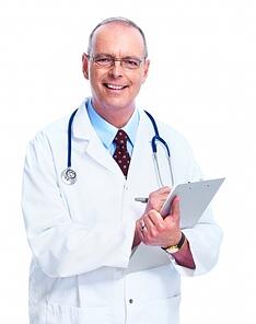 Doctor with clipboard