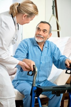 senior man at hospital