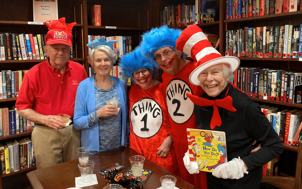 Dr. Seuss characters at DH Halloween Party 2023