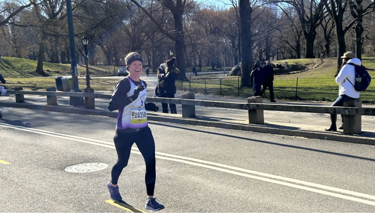 Jen Rapien in NYC Half Marathon