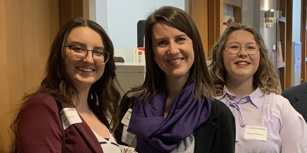 Katrina Traylor, Shannon Braun, and Hannah McCarren met with Ohio lawmakers to advocate for families with loved ones who are living with dementia.
