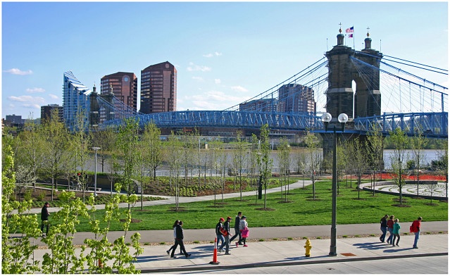 Smale Riverfront Park in Downtown Cincinnati