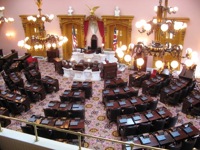 the house of representatives in the ohio statehouse